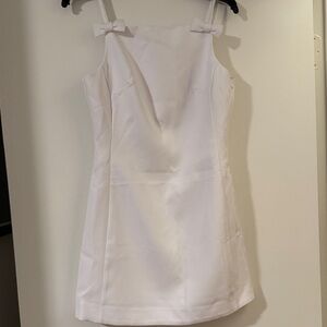 Endless rose White Sleeveless Dress with Bow Accents size small NWT